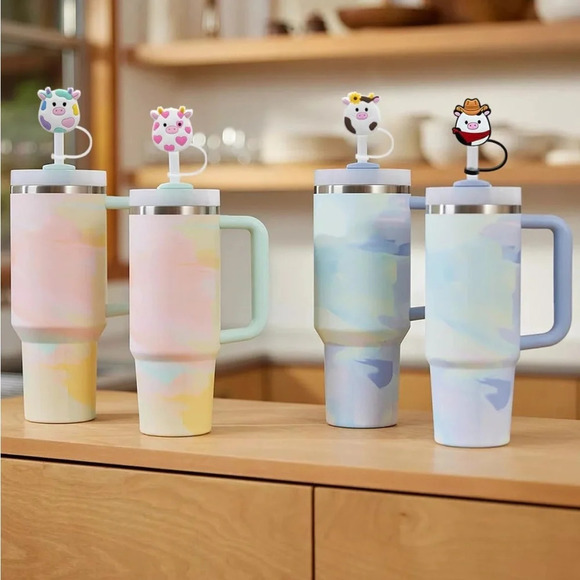 🆕  Reusable Cute Animal Straw Tips Covers - Picture 4 of 6